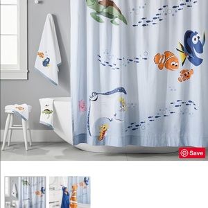 New Disney And Pixar Finding Nemo Shower Curtain